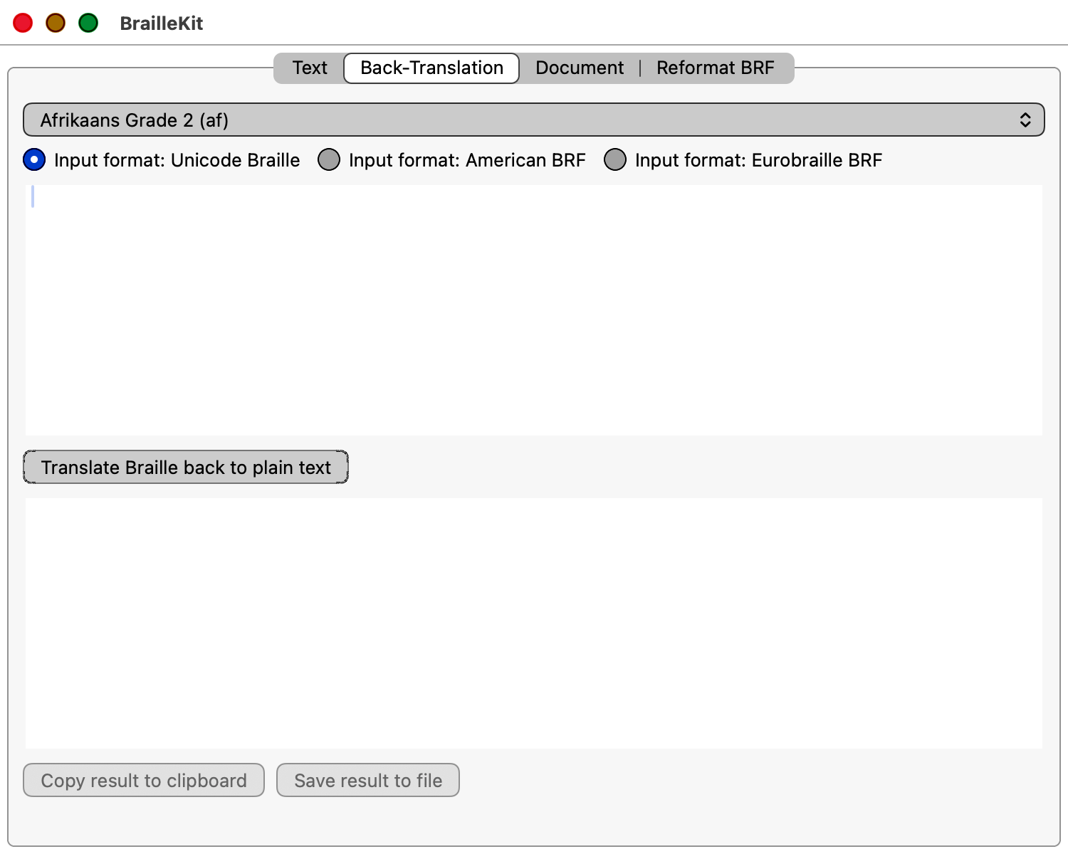 Back-translation tab