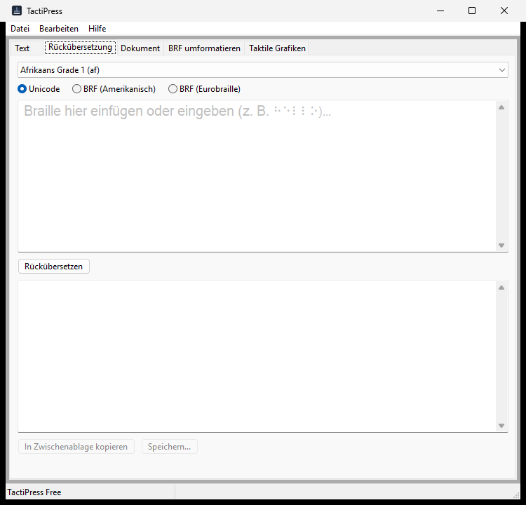 Rückübersetzung (Windows)