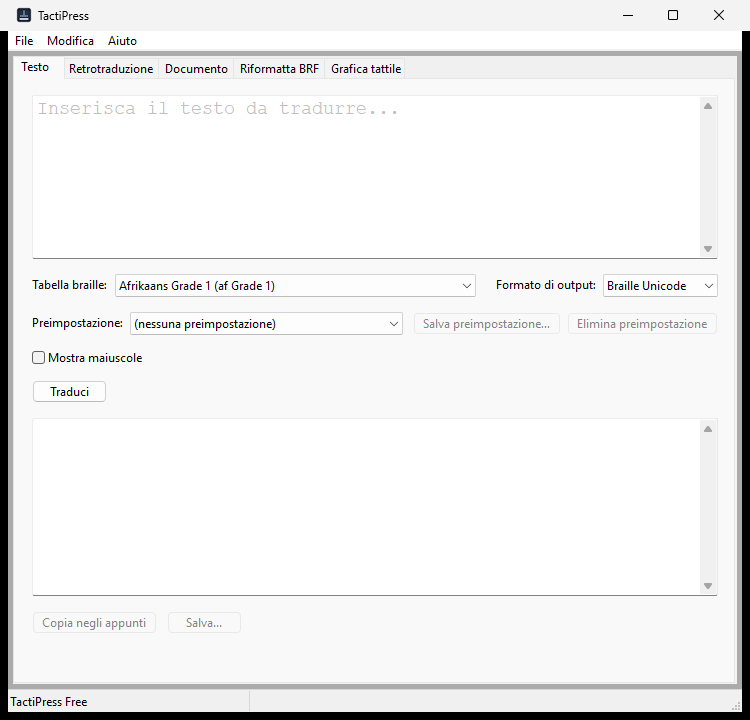 Finestra principale (Windows)